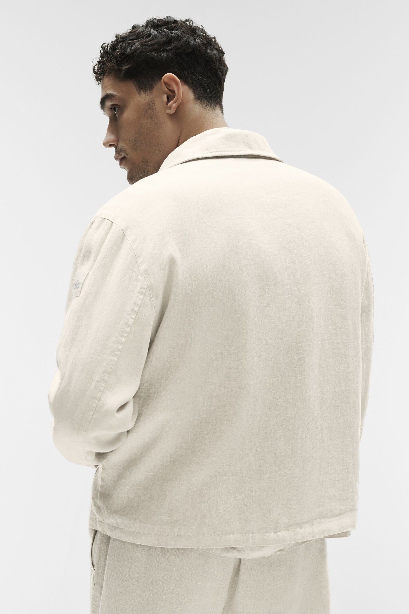 Veste Zippée Linen Days - Bone
