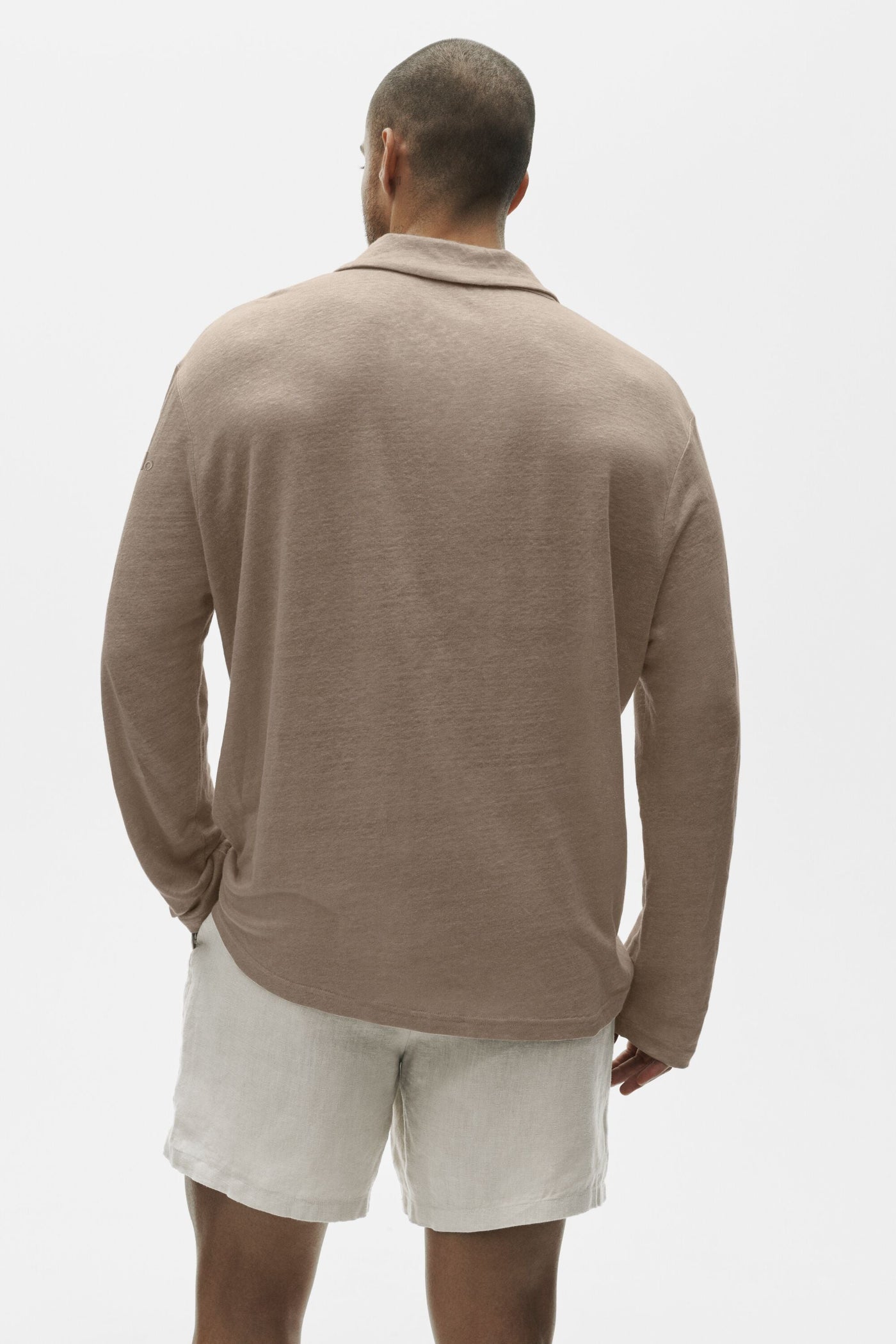 Pull Manches Longues En Jersey De Lin Coastal - Gravel