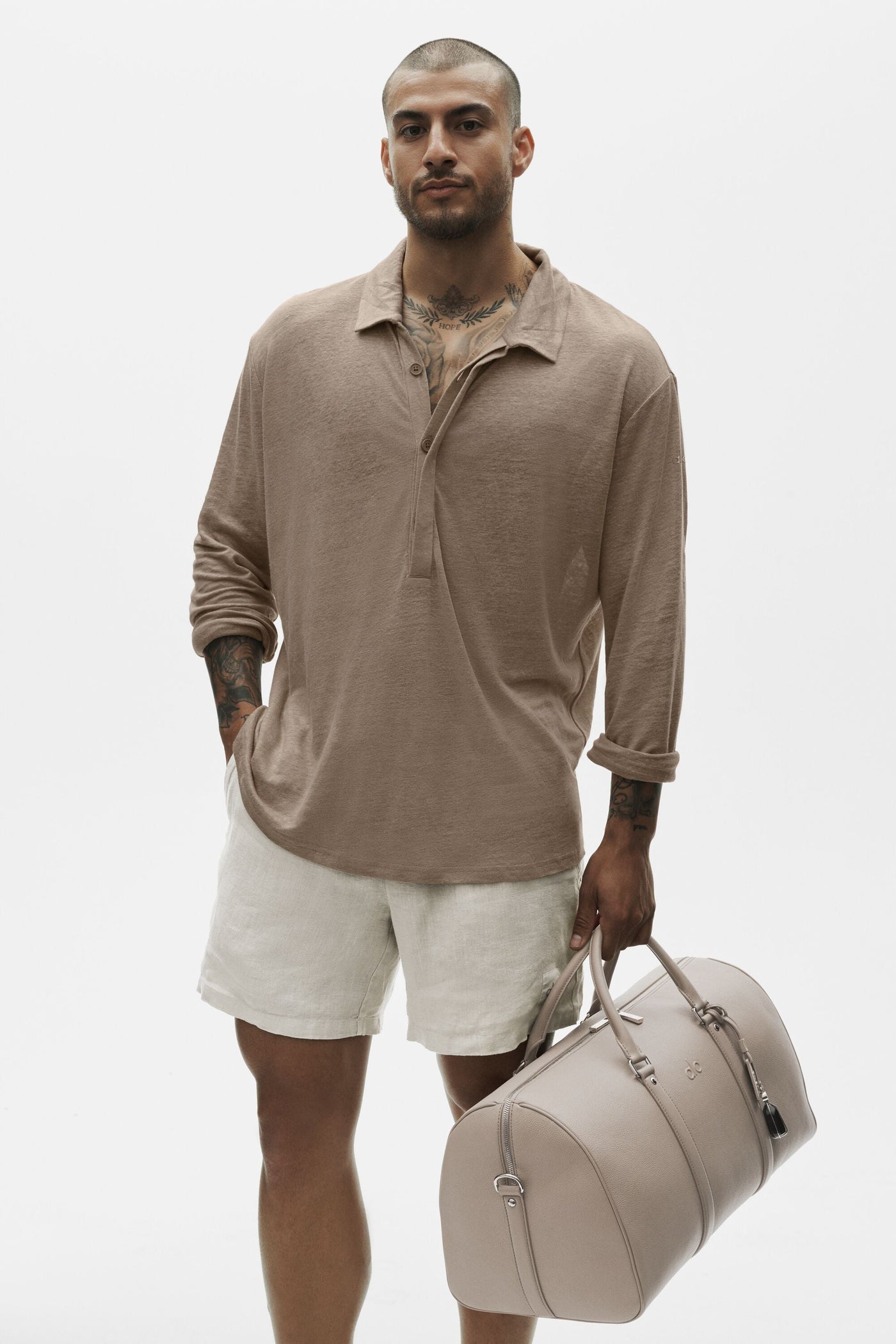 Pull Manches Longues En Jersey De Lin Coastal - Gravel
