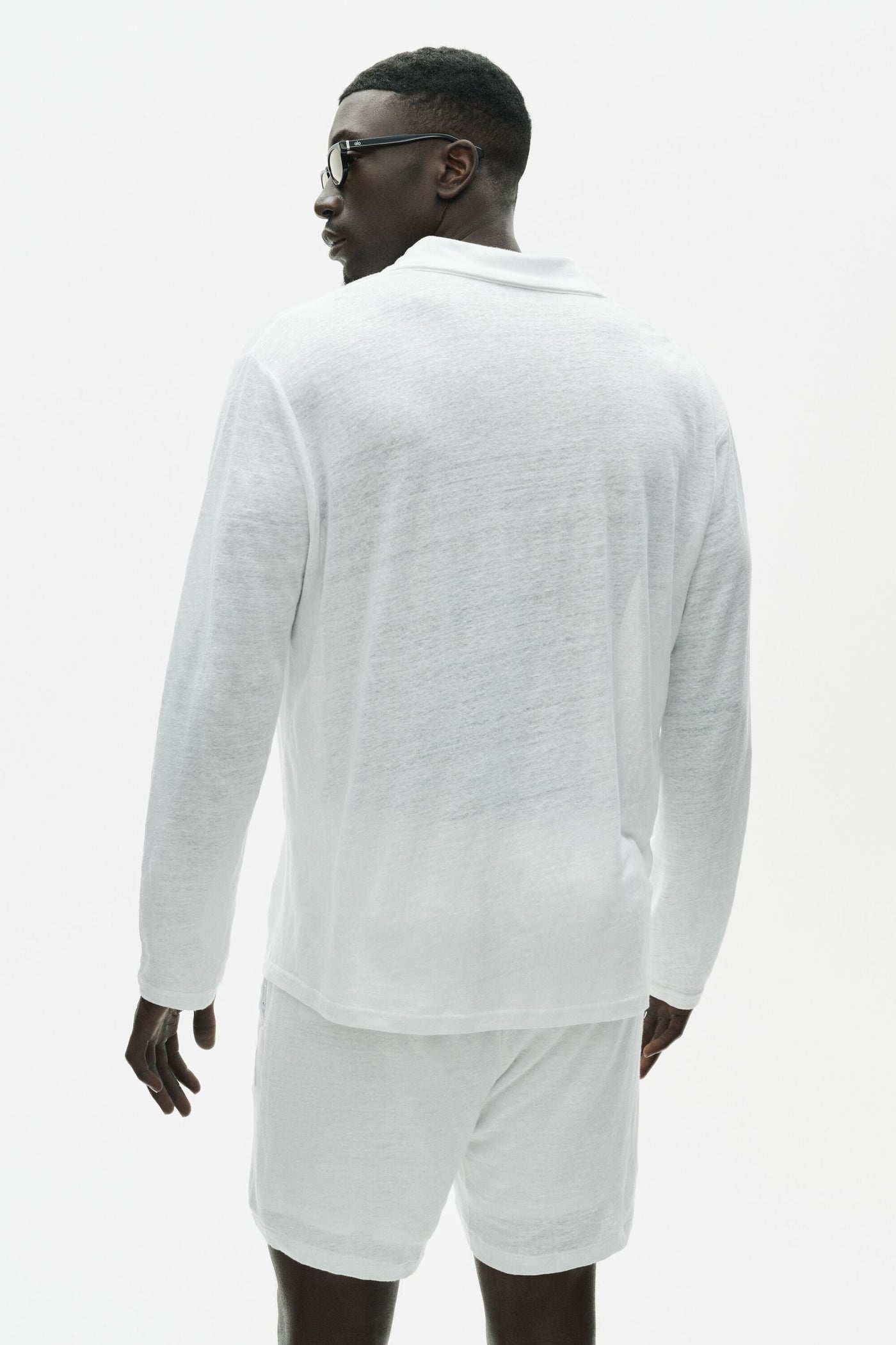 Pull Manches Longues En Jersey De Lin Coastal - Blanc
