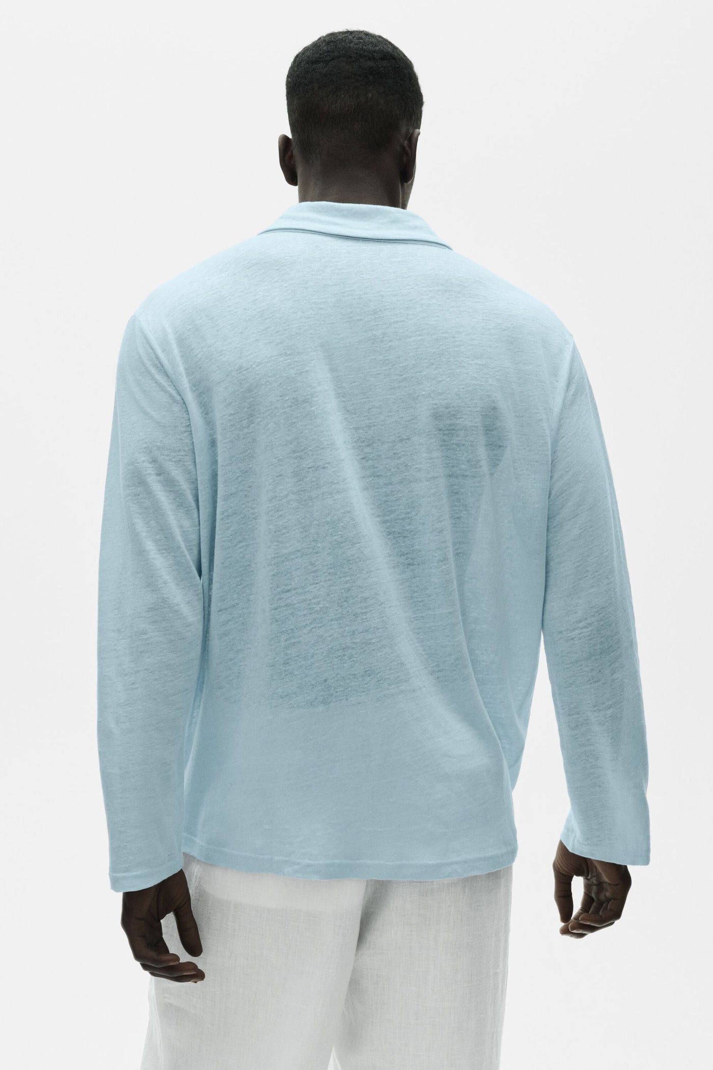 Pull Manches Longues En Jersey De Lin Coastal - Seaside Blue