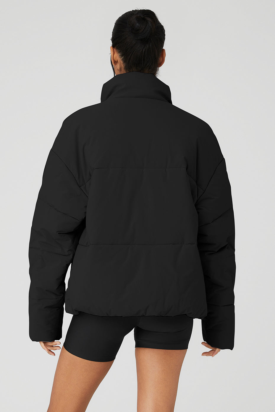 Doudoune En Tissu Stretch Street - Noir