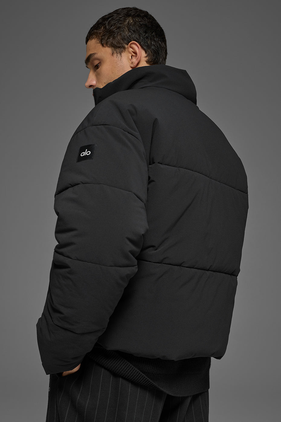Doudoune En Tissu Stretch Street - Noir