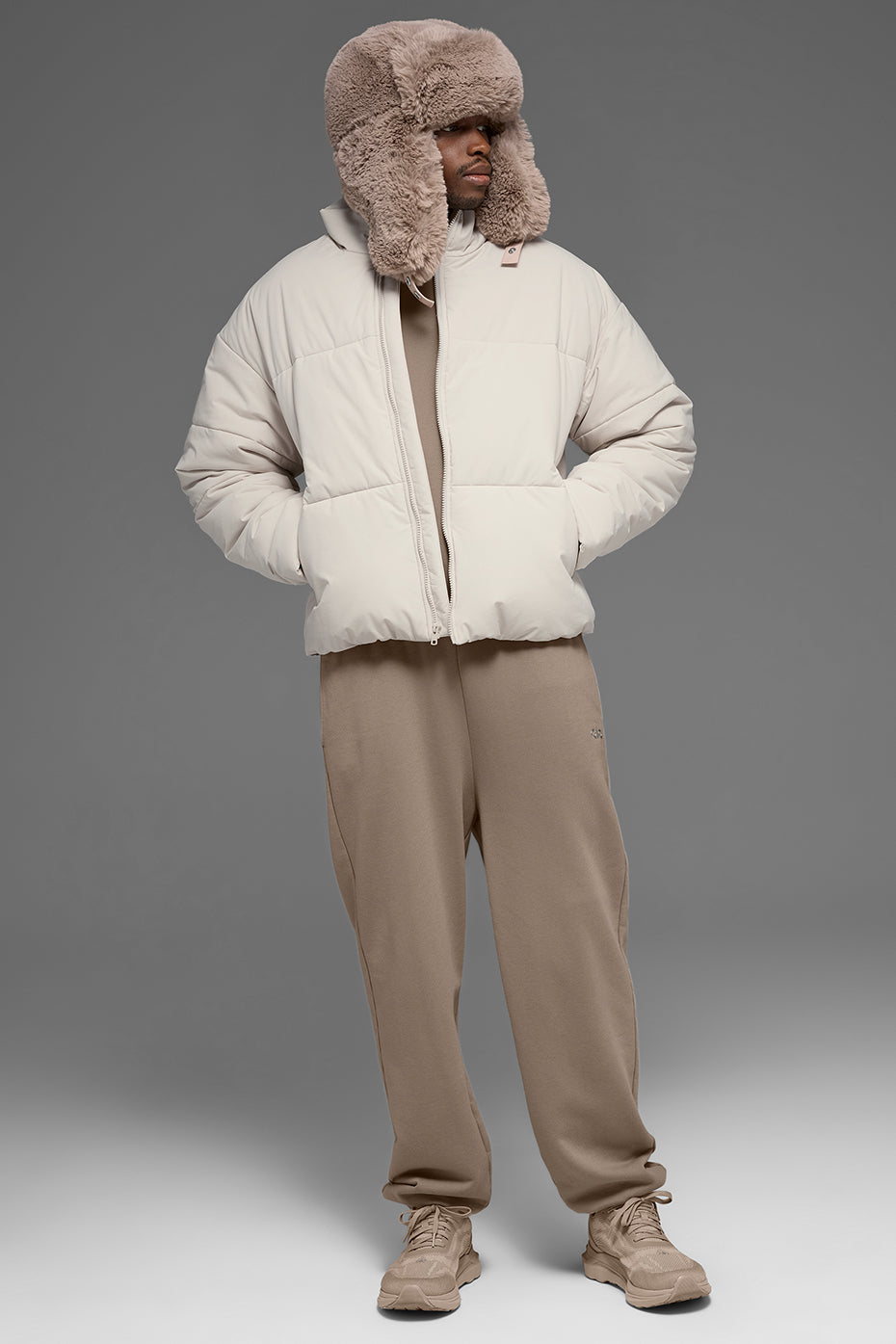 Doudoune En Tissu Stretch Street - Bone