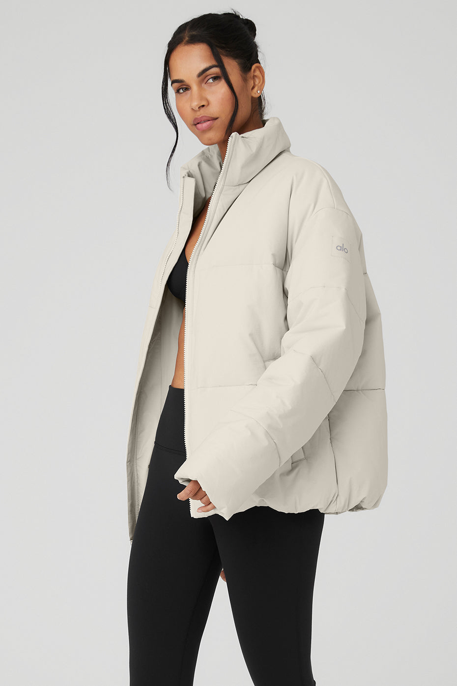 Doudoune En Tissu Stretch Street - Bone