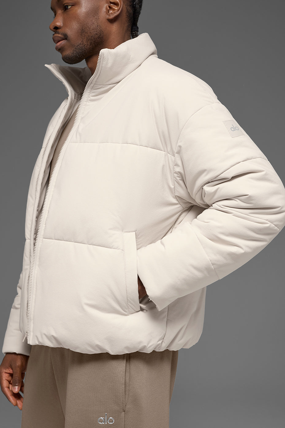 Doudoune En Tissu Stretch Street - Bone