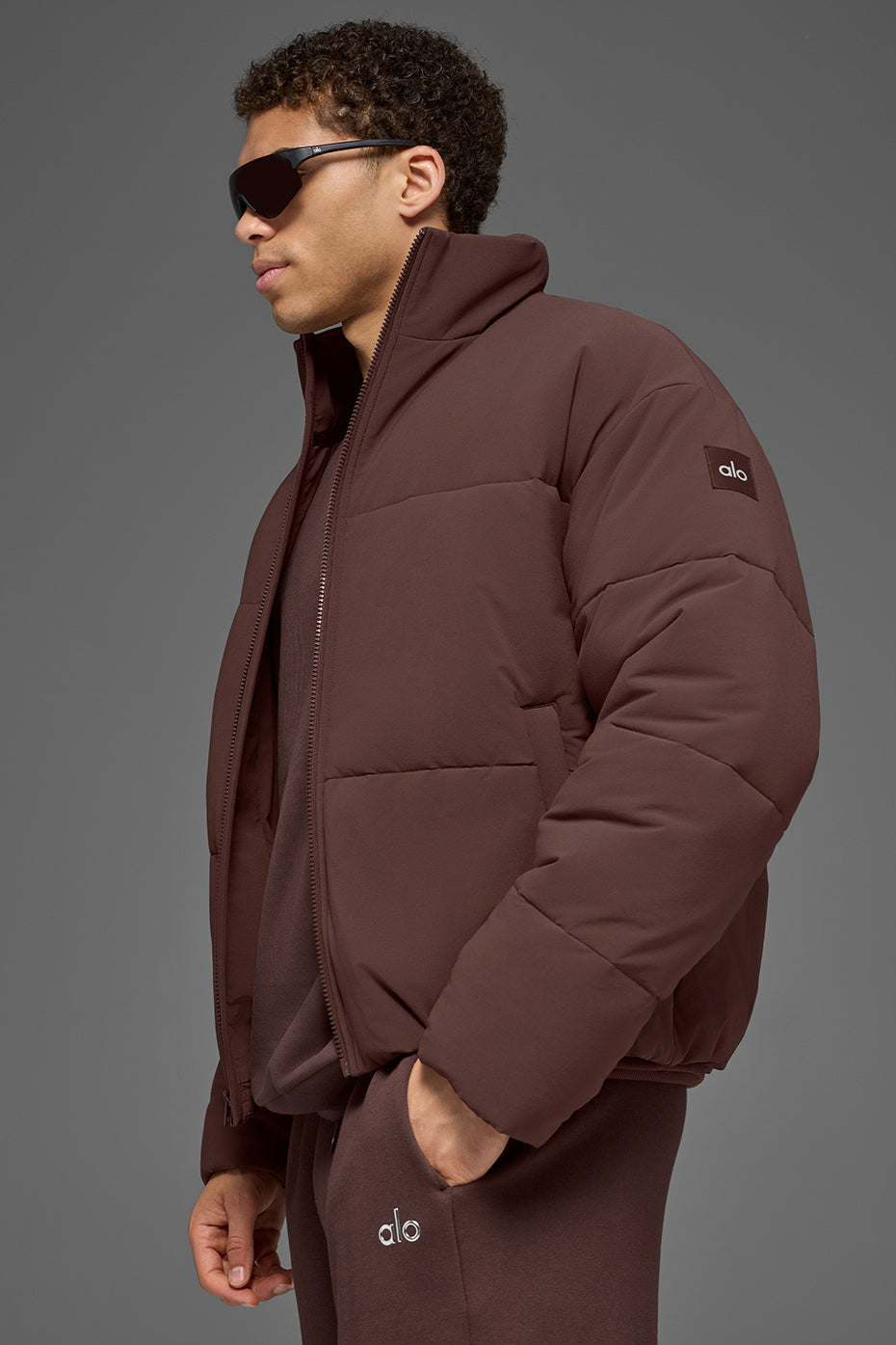 Doudoune En Tissu Stretch Street - Brownstone