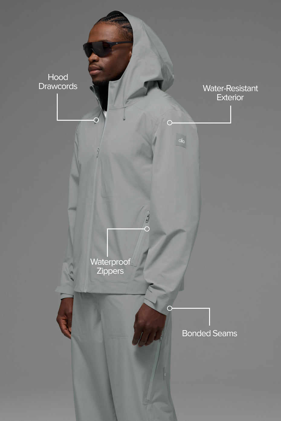 Veste Alpha Shell - Lunar Grey