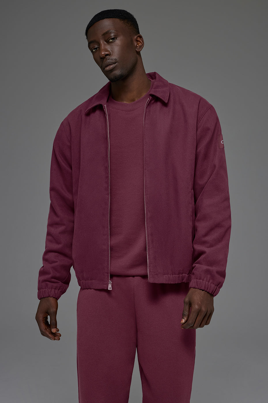 Veste En Toile De Coton Coaches - Burgundy