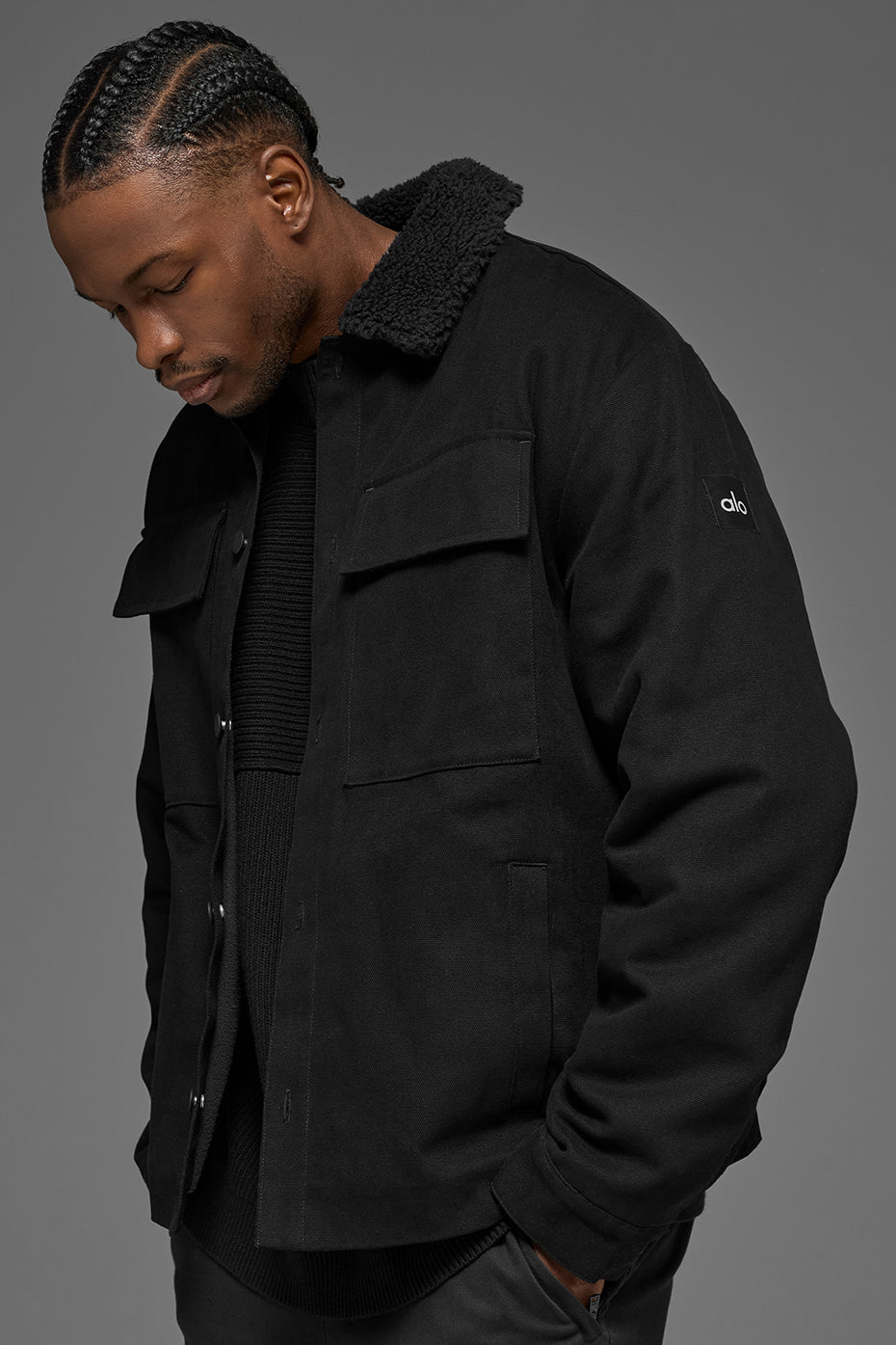 Veste-Chemise En Toile Utility - Noir