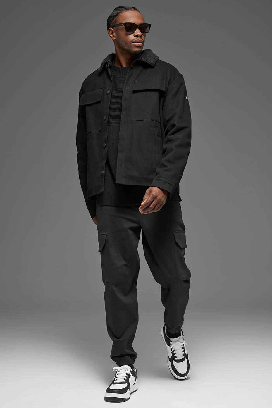 Veste-Chemise En Toile Utility - Noir