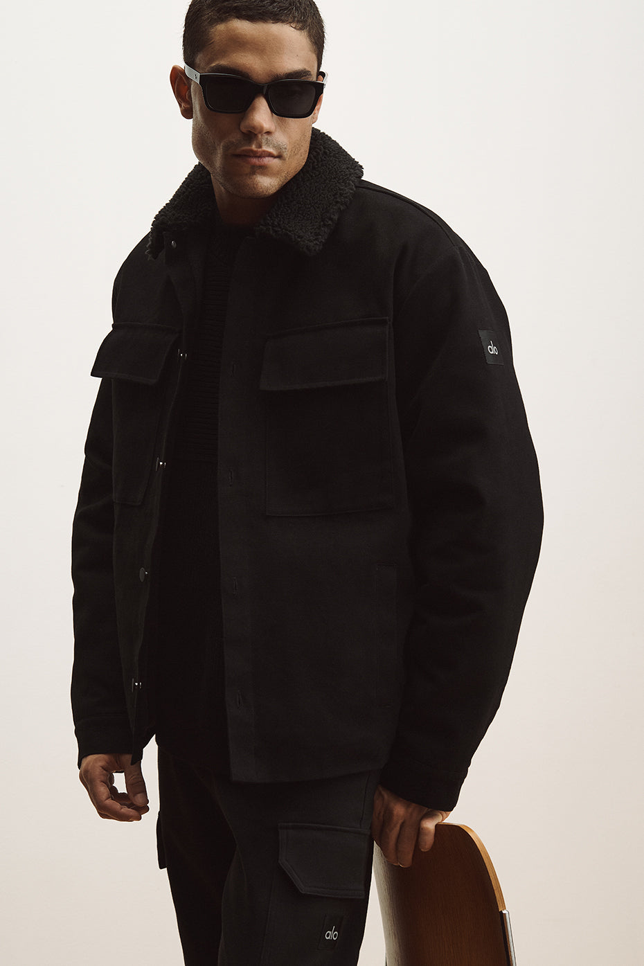 Veste-Chemise En Toile Utility - Noir