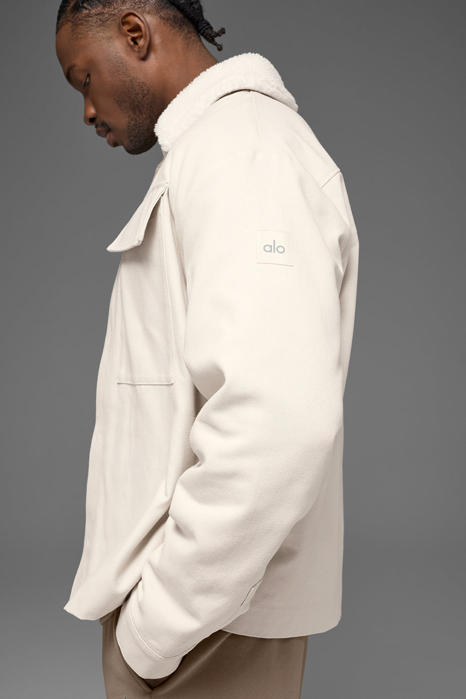 Veste-Chemise En Toile Utility - Bone