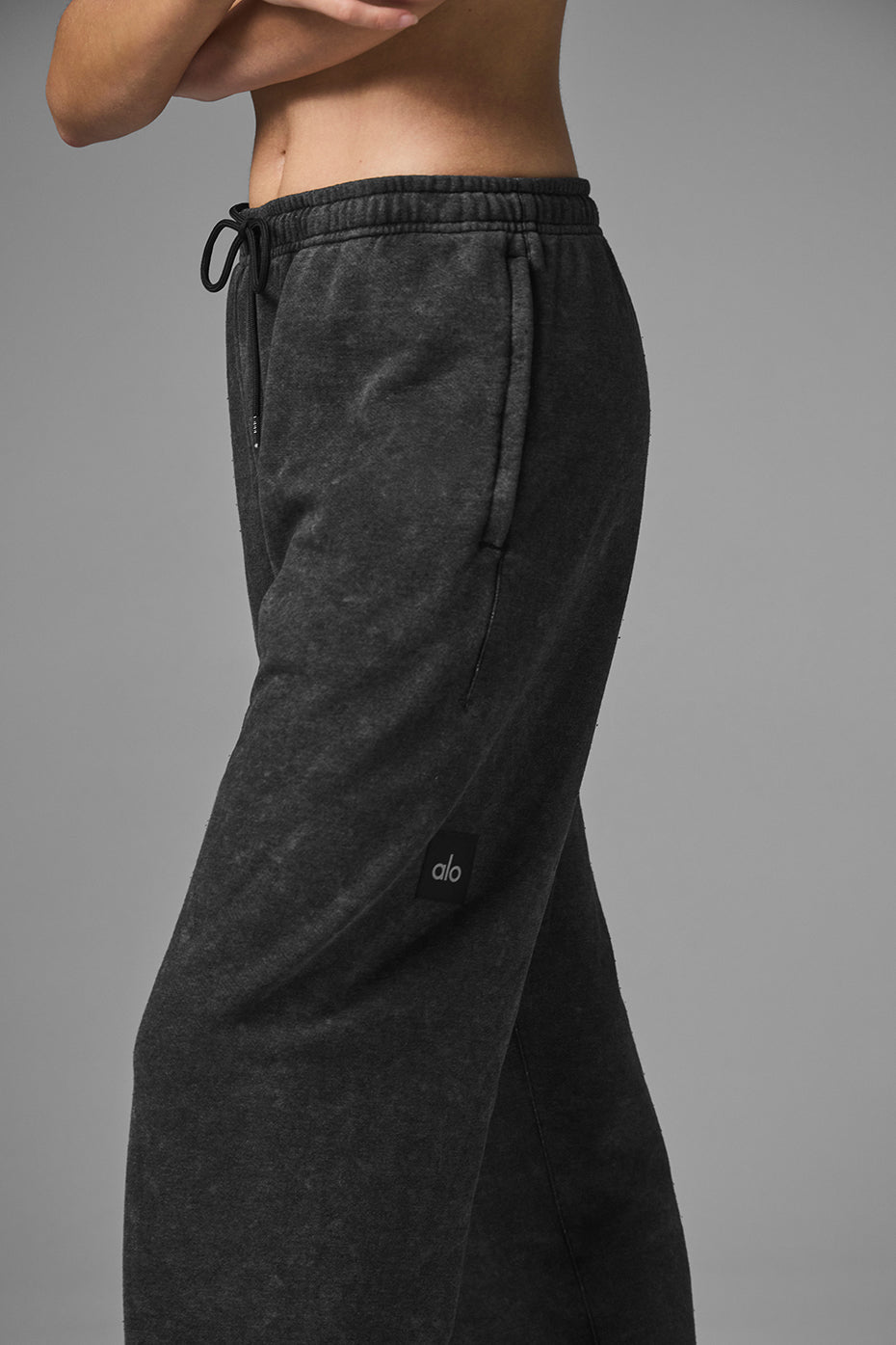 Pantalon De Survêtement Effet Délavé Chill Vintage - Black Wash