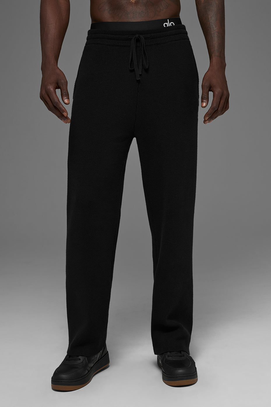 Pantalon De Survêtement Coupe Droite Scholar - Noir