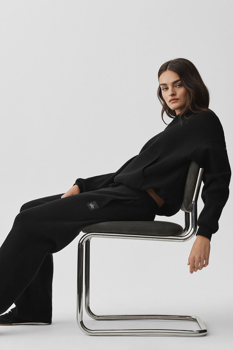 Pantalon De Survêtement Coupe Droite Scholar - Noir