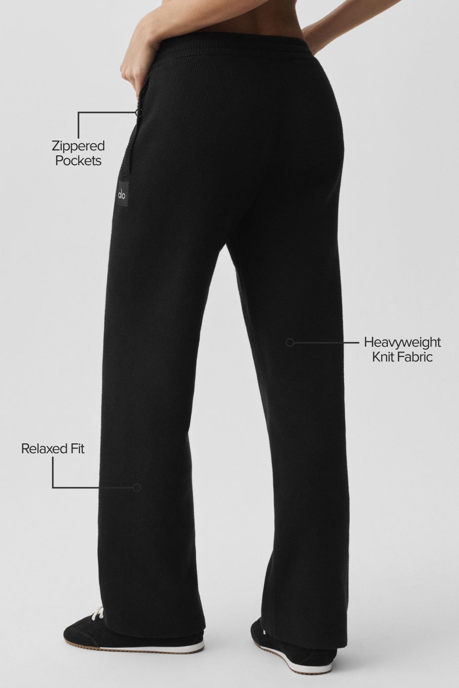 Pantalon De Survêtement Coupe Droite Scholar - Noir