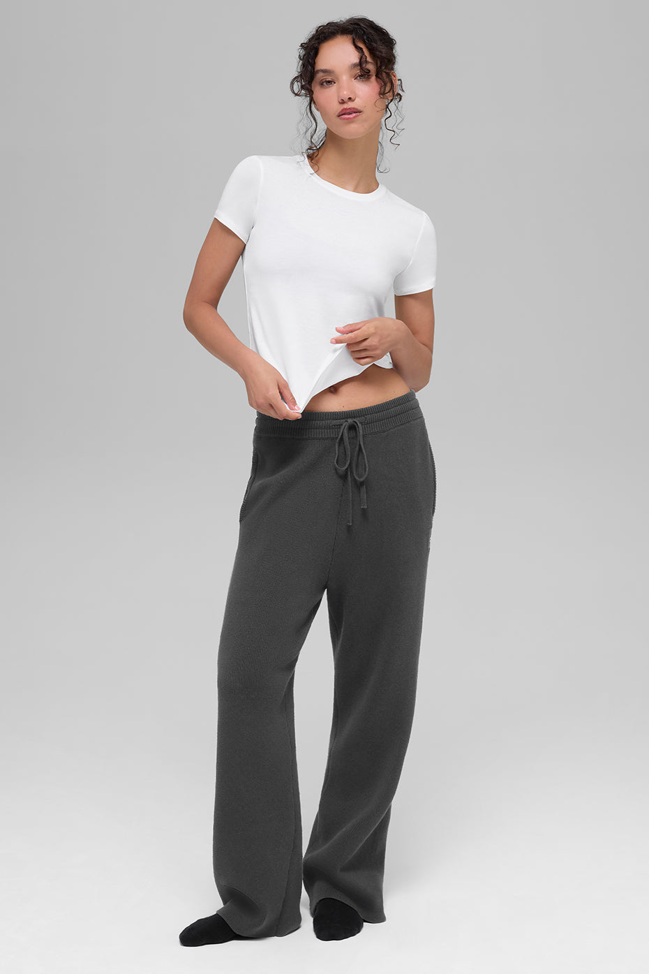 Pantalon De Survêtement Coupe Droite Scholar - Anthracite