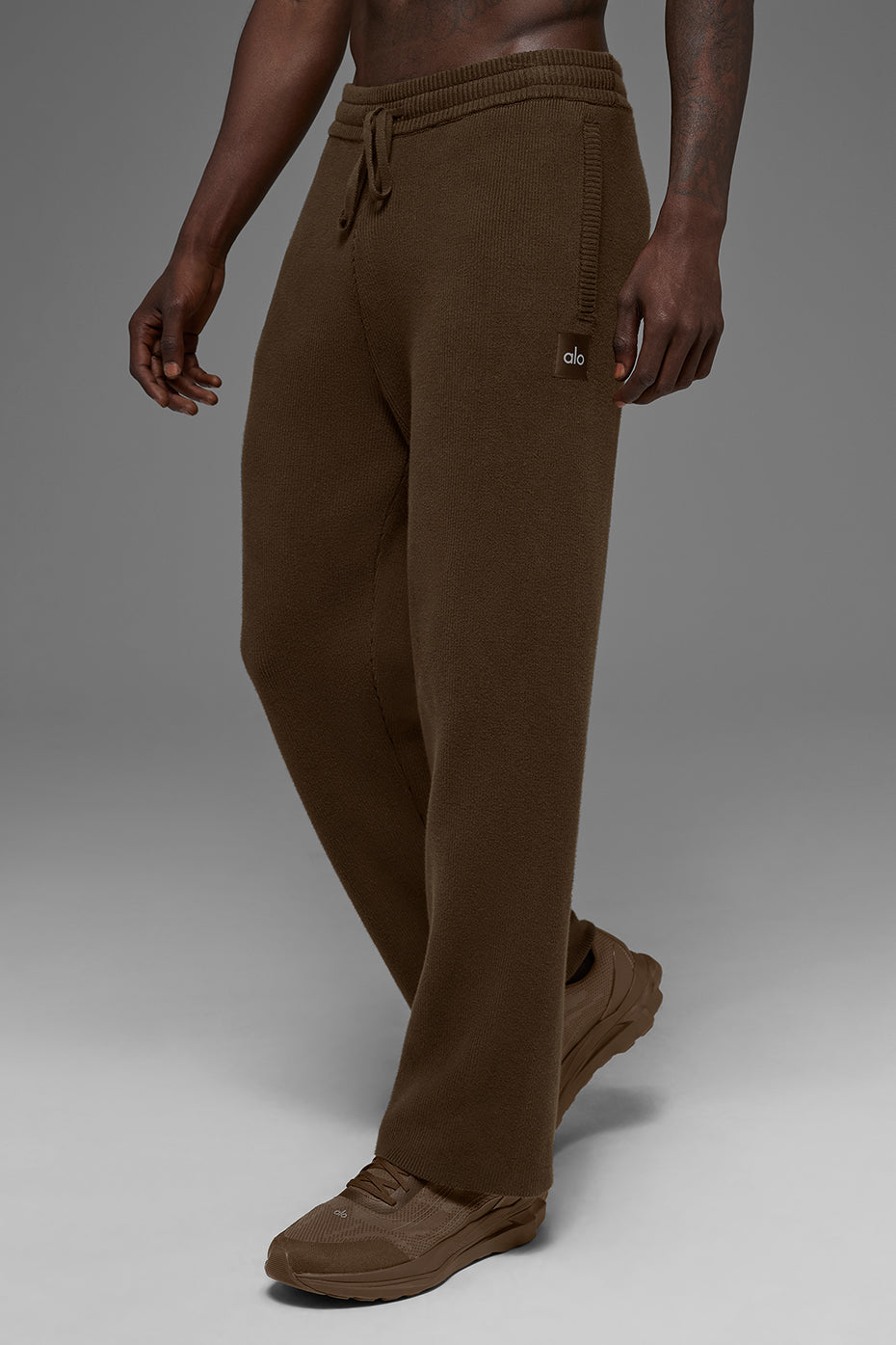 Pantalon De Survêtement Coupe Droite Scholar - Espresso