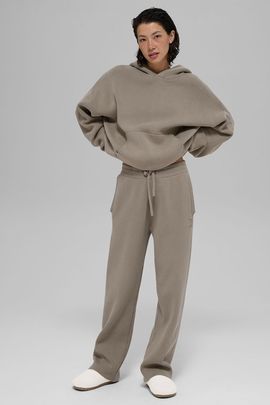 Pantalon De Survêtement Coupe Droite Scholar - Light Cocoa