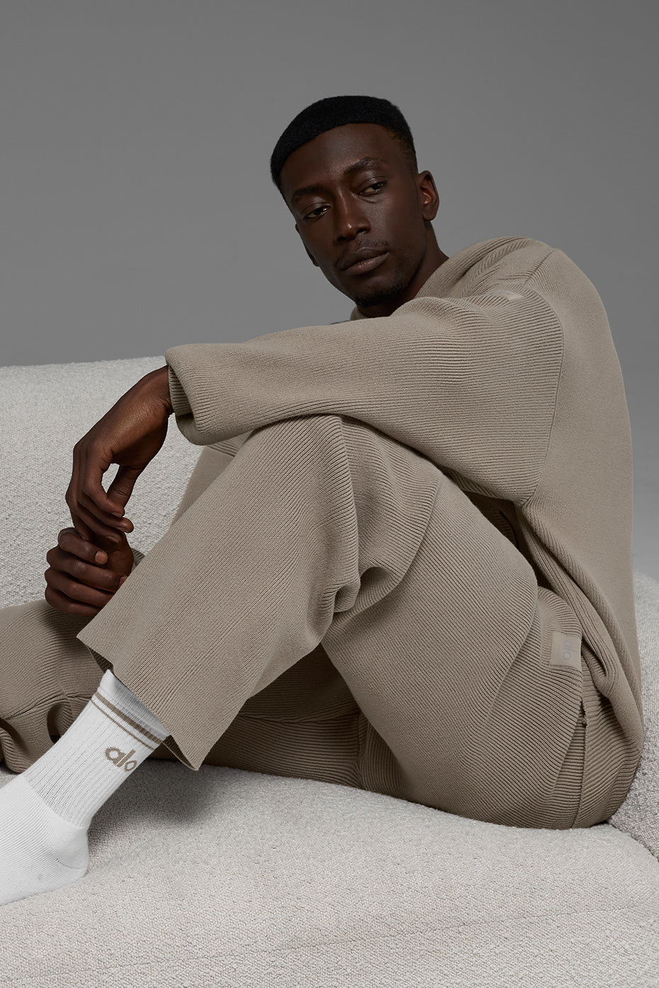 Pantalon De Survêtement Coupe Droite Scholar - Light Cocoa