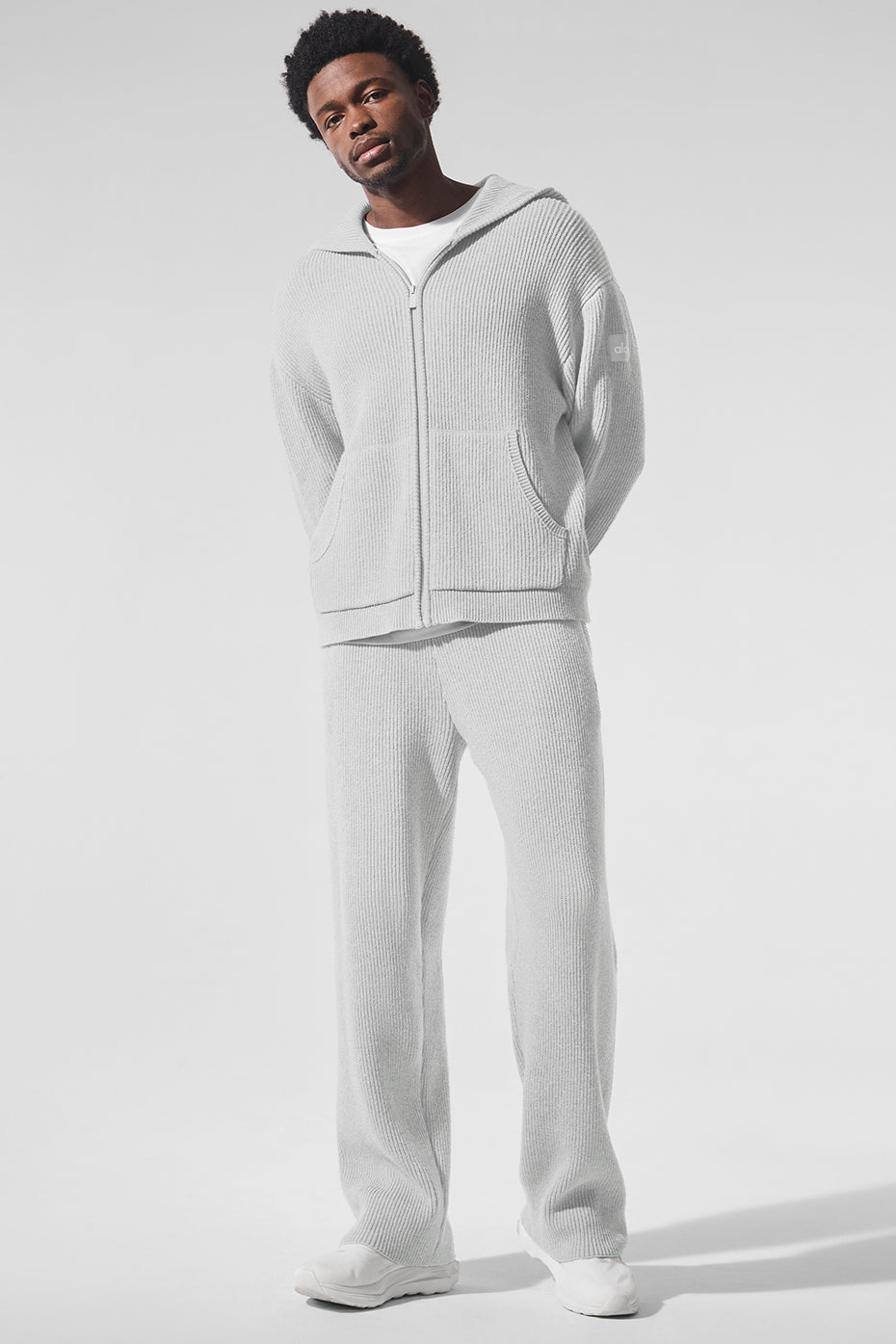 Pantalon De Survêtement En Maille Côtelée Domain - Athletic Heather Grey