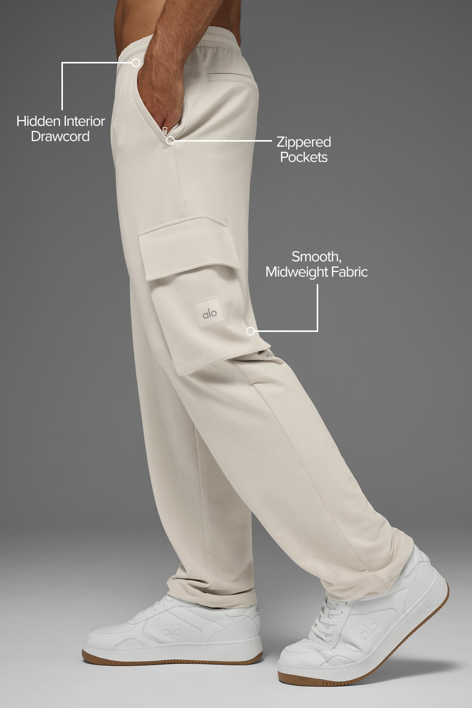 Pantalon Cargo Double Take - Bone