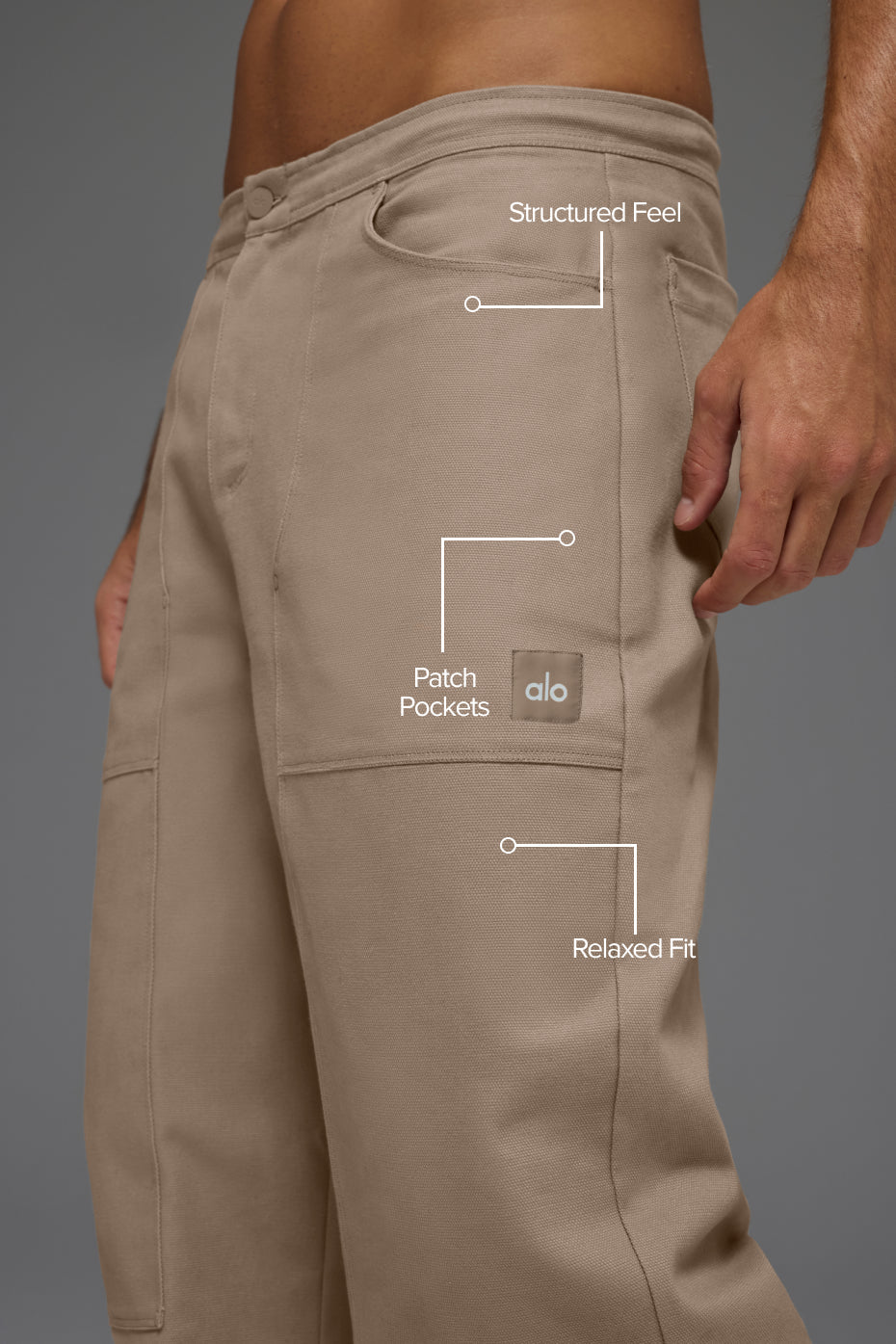 Pantalon En Toile De Coton Carpenter - Gravel