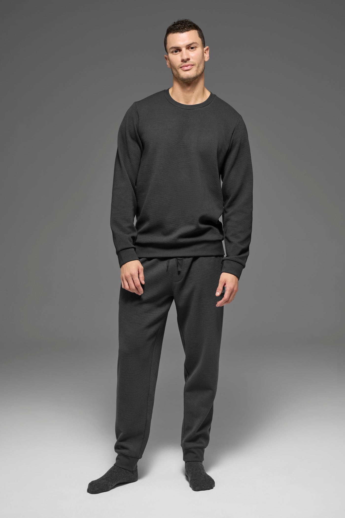 Jogging Gaufré Lounge - Anthracite
