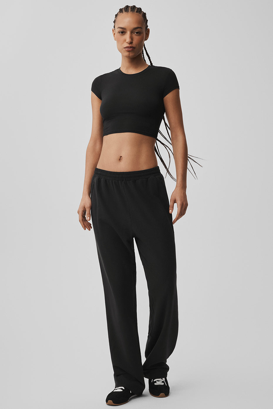 Pantalon Coupe Droite Double Take - Noir