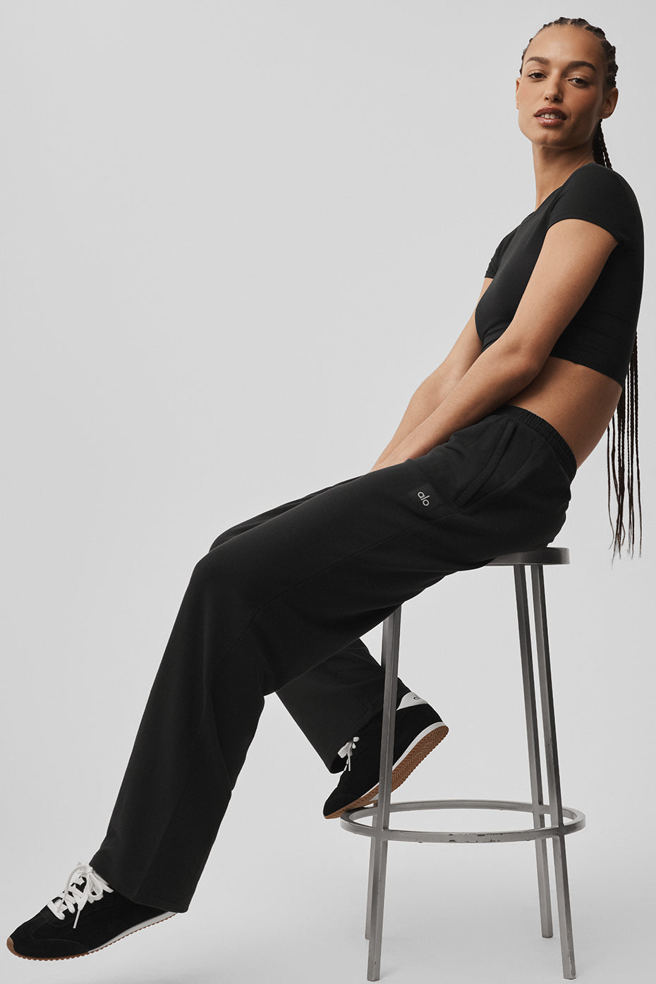 Pantalon Coupe Droite Double Take - Noir
