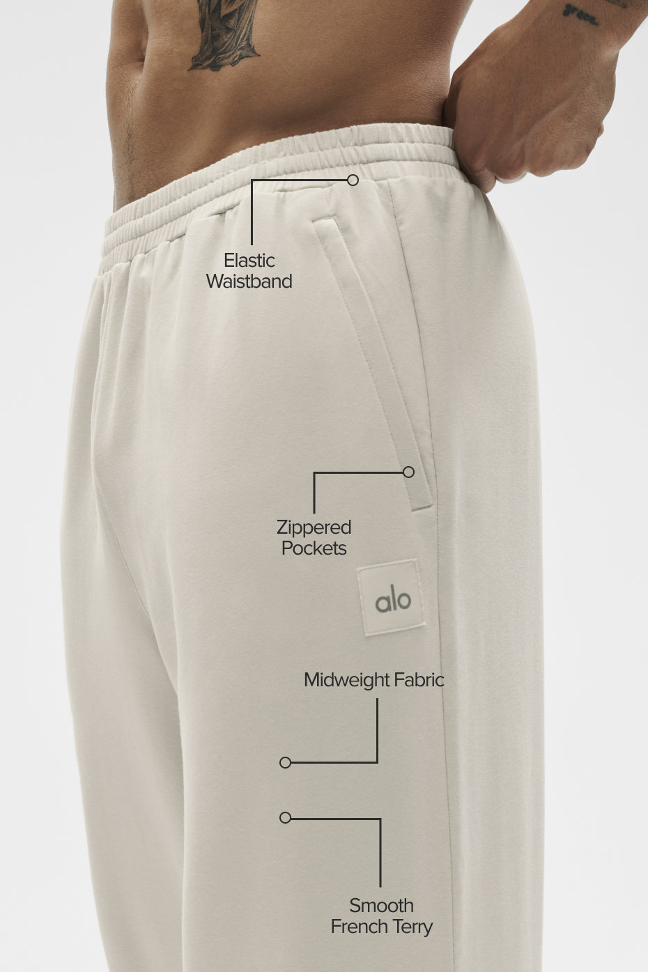 Pantalon Coupe Droite Double Take - Bone