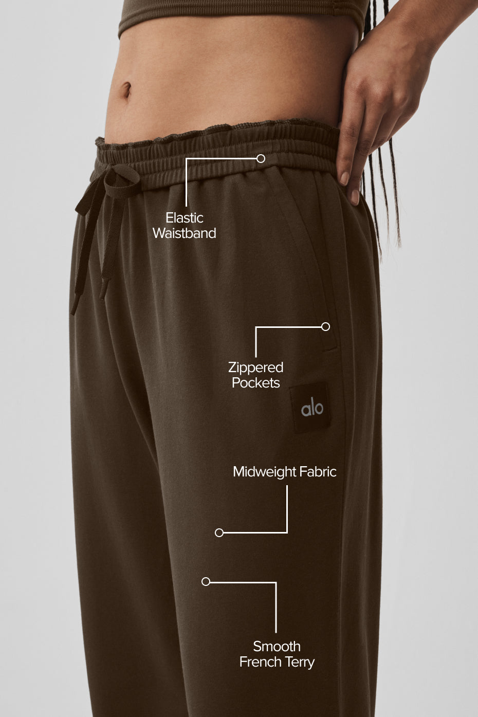 Pantalon Coupe Droite Double Take - Espresso
