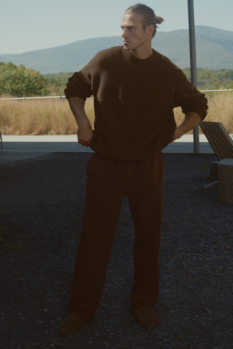 Pantalon Coupe Droite Double Take - Espresso