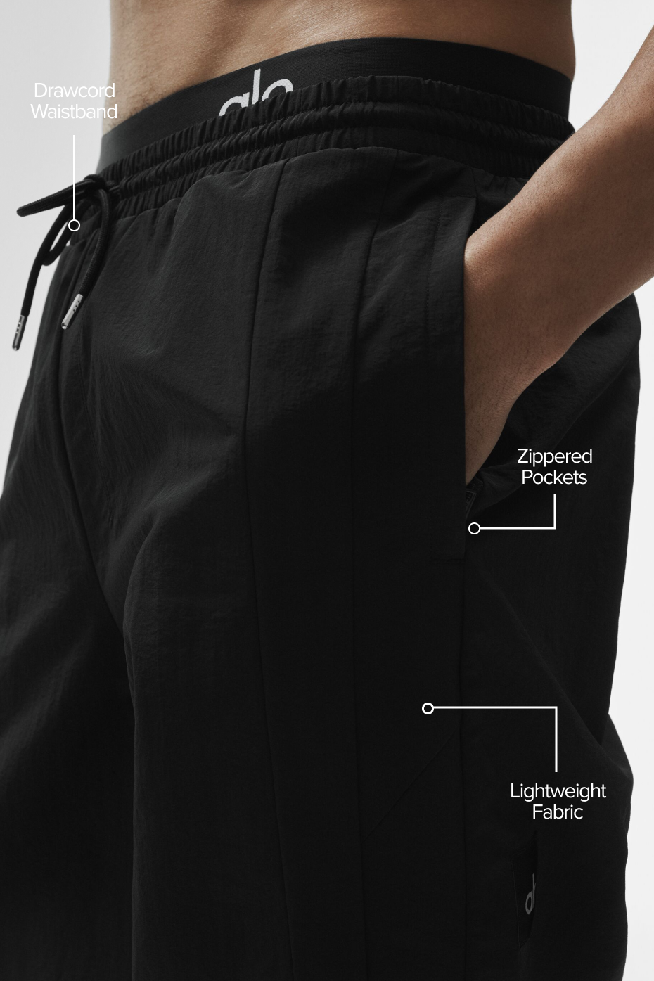 Pantalon Coupe Droite Takeaway Track - Noir