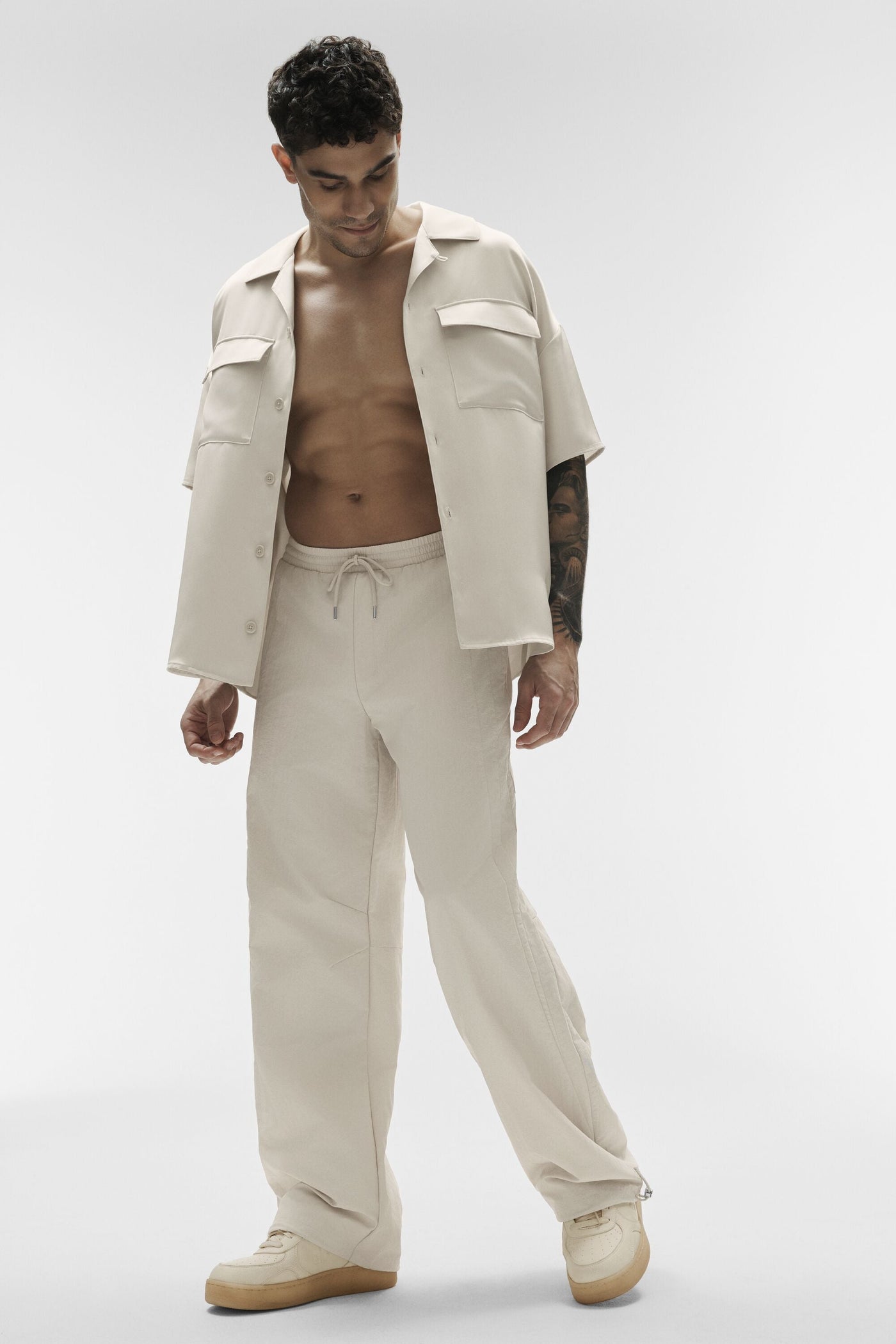 Pantalon de survêtement jambes droites Takeaway - Bone