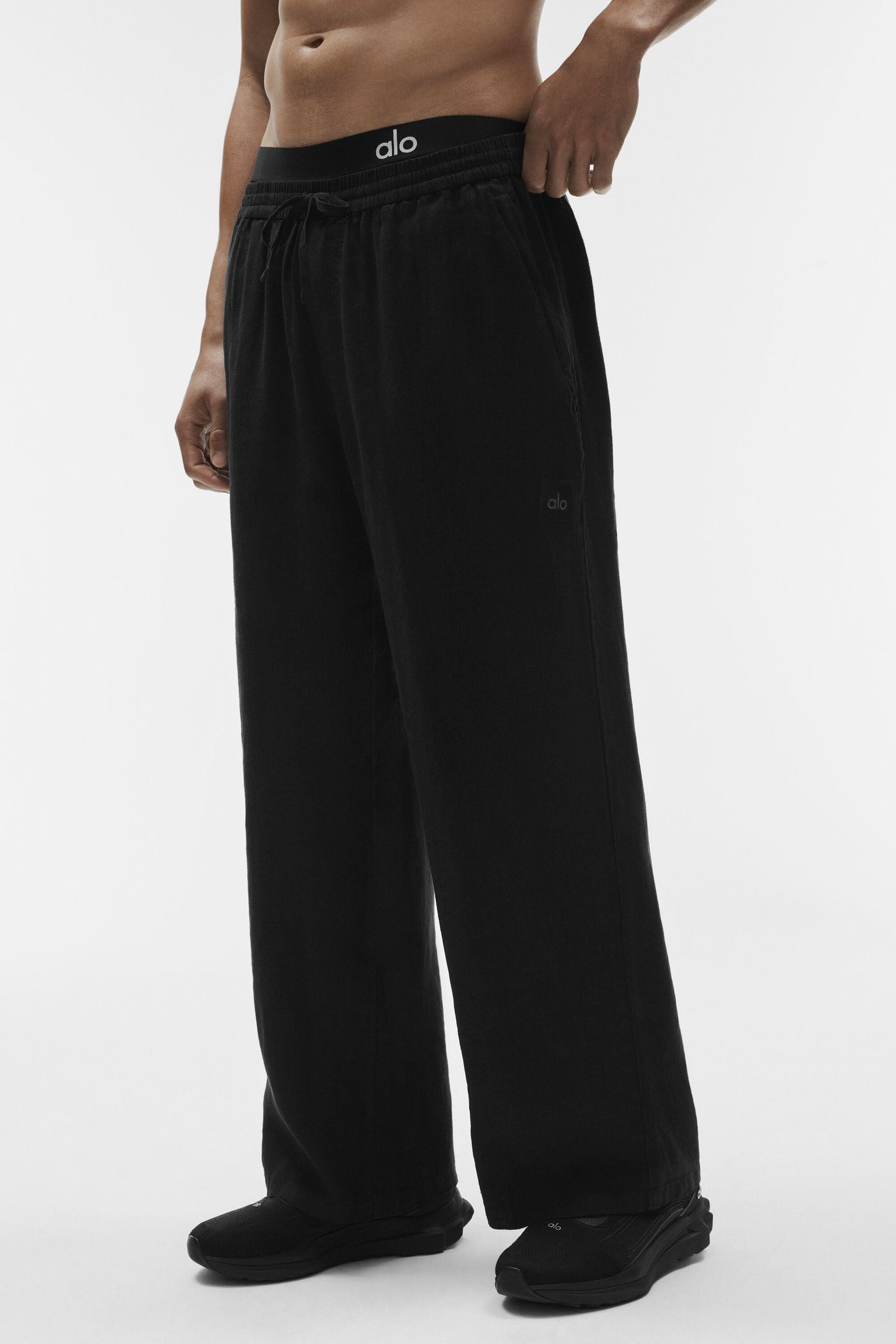 Pantalon Coupe Droite Linen Days - Noir