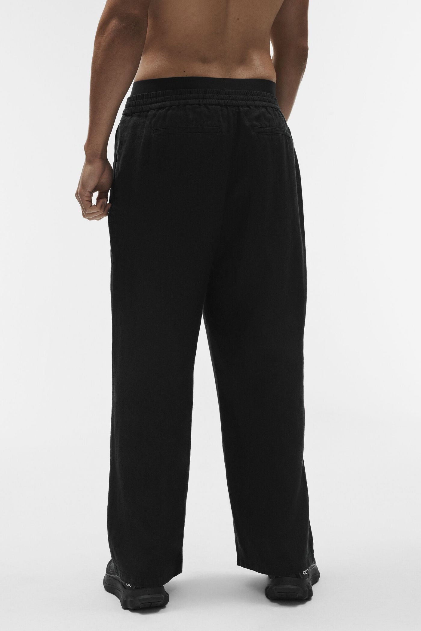 Pantalon Coupe Droite Linen Days - Noir