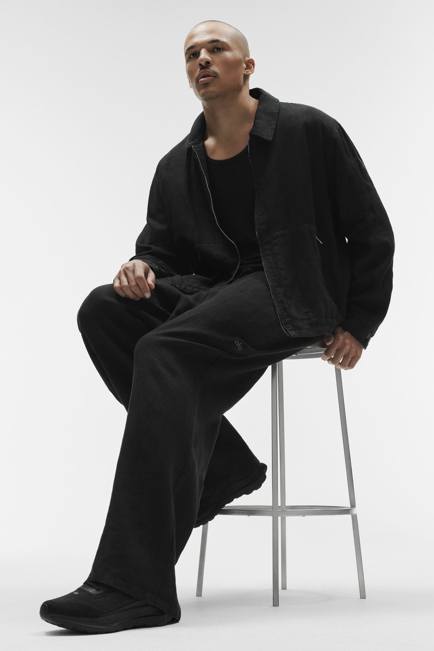 Pantalon Coupe Droite Linen Days - Noir
