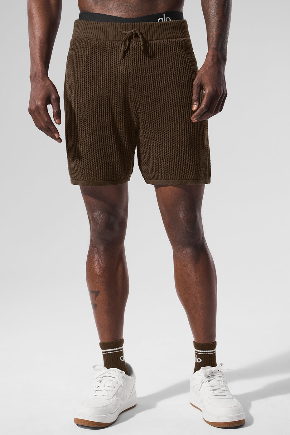 Short En Maille Ajourée - Espresso
