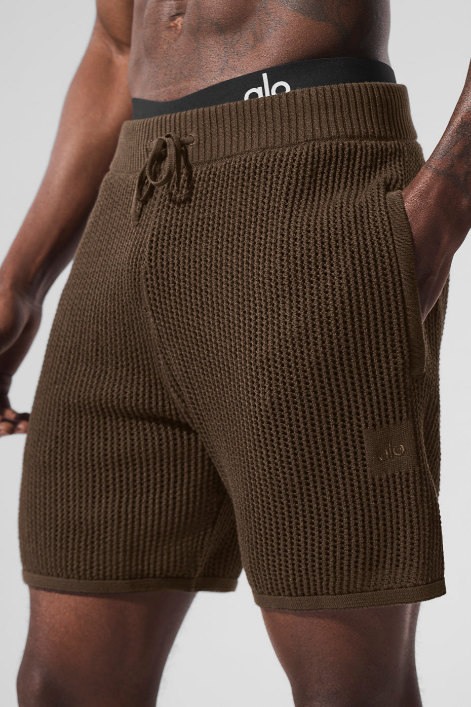 Short En Maille Ajourée - Espresso