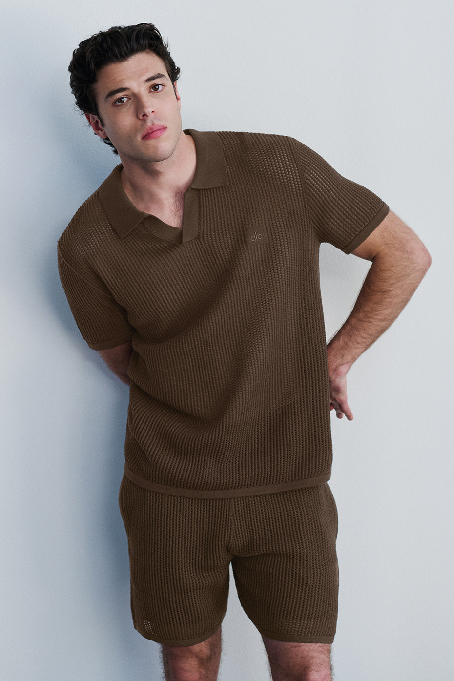 Short En Maille Ajourée - Espresso