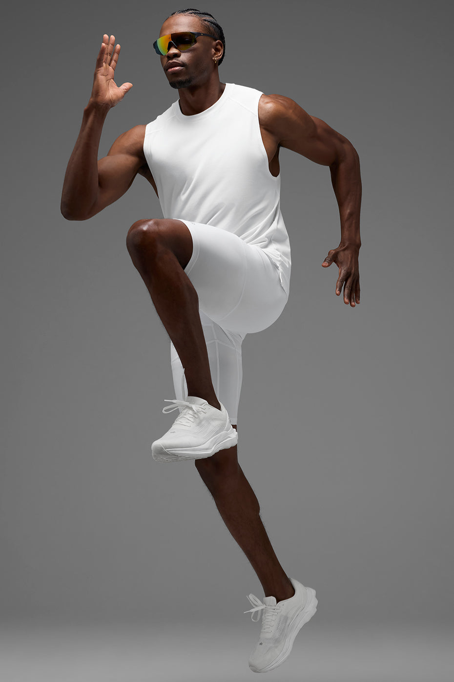 Short de compression de vol 9" - Blanc
