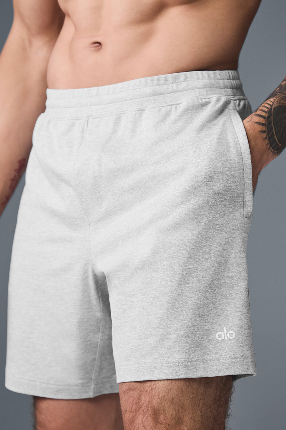 Short Performance Conquer React 7" - Athletic Heather Grey