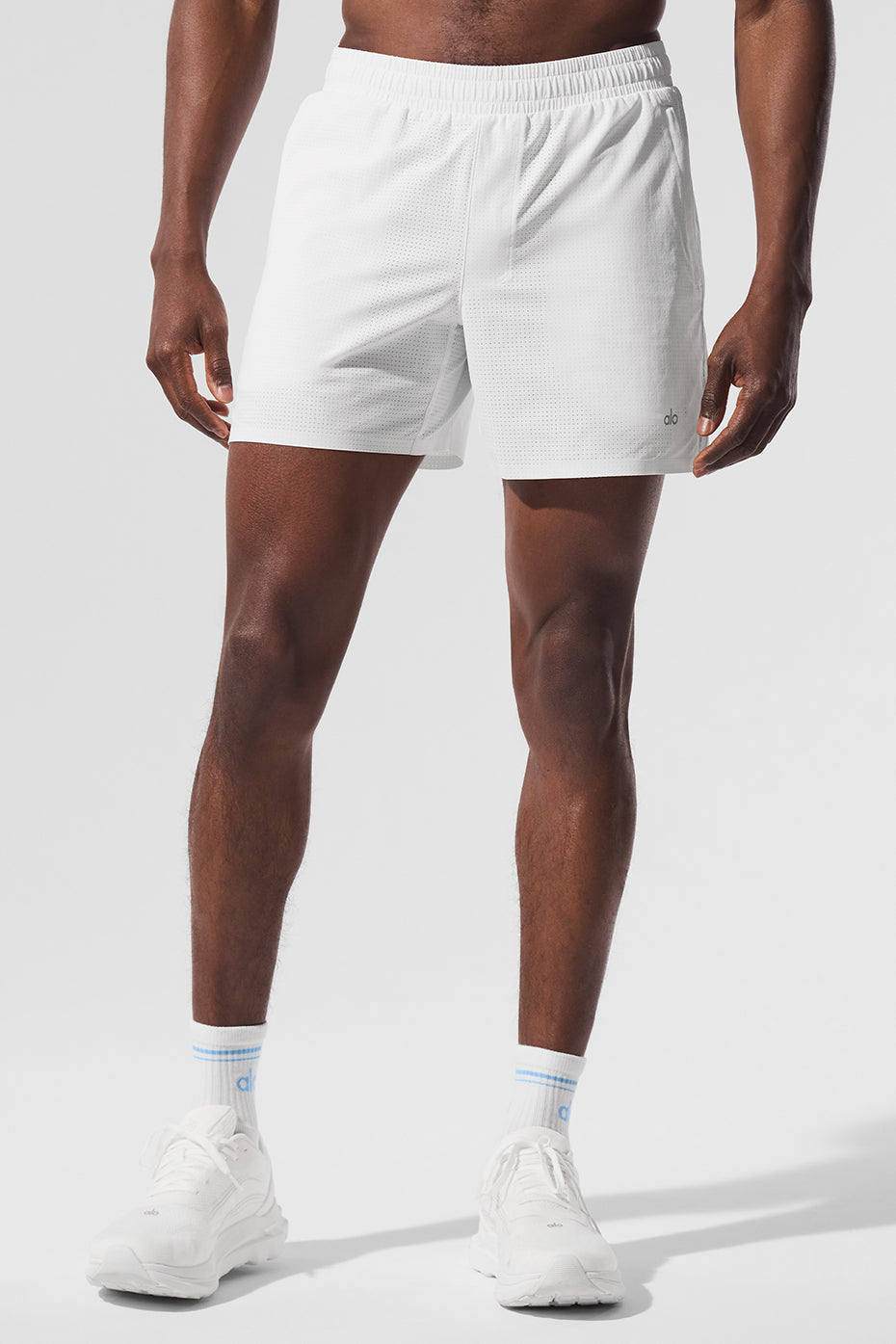 Short de course Traction 5" - Blanc