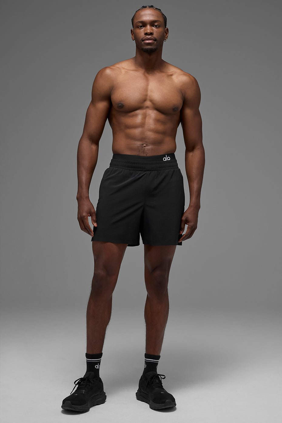 Short de course Traction 5" - Noir