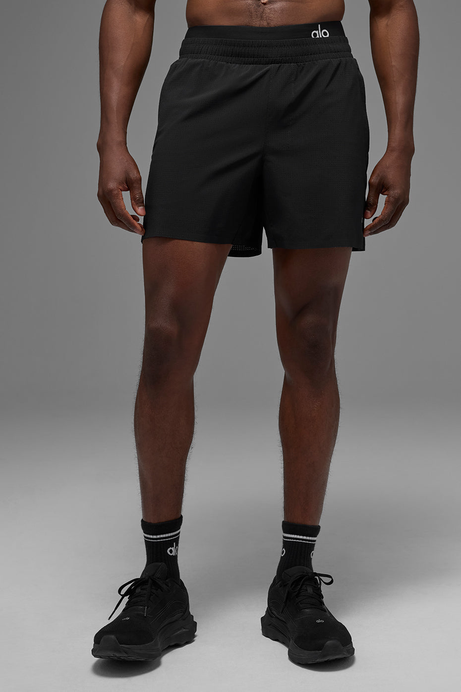 Short de course Traction 5" - Noir