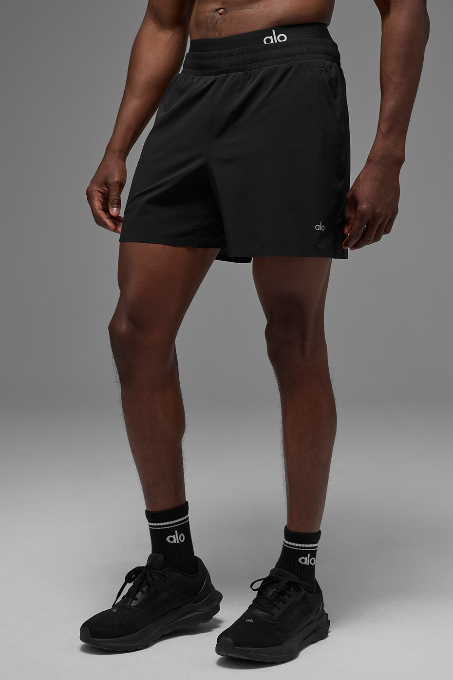 Short de course Traction 5" - Noir