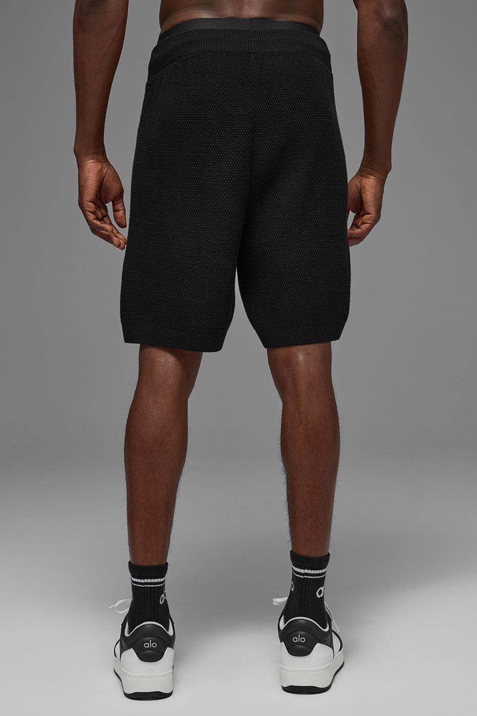Short En Maille Sports Club 7" - Noir
