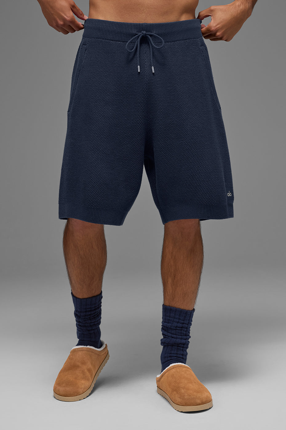 Short En Maille Sports Club 7" - Navy